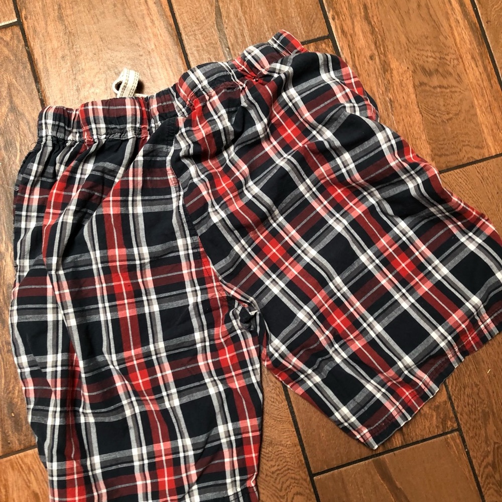 Plaid cotton loungewear shorts unisex sleepwear loungewear pajamas - Picture 2 of 5